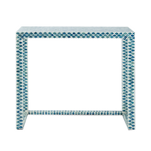 Capiz Tiled Console Table