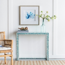 Capiz Tiled Console Table