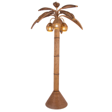 Rattan Palm Floor Lamp.