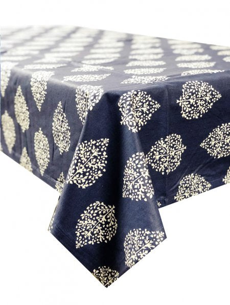 Avalon Navy Stain Proof Tablecloth