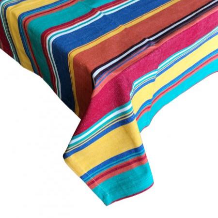 Capetown Striped Cotton Tablecloth