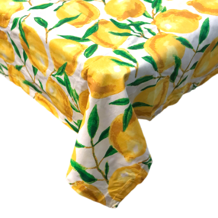 Lemon Sorbet Cotton Tablecloth